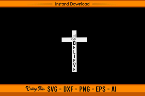 Believe Christian Saying with Cross: A Designer's Review