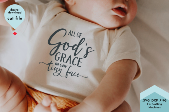 Christian Baby, Newborn, God's Grace Graphics for Crafts