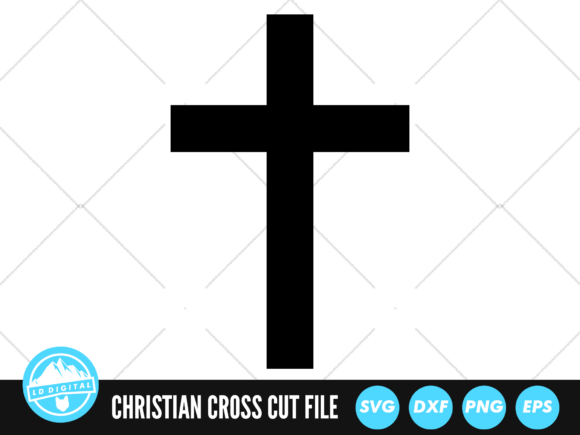 Christian Cross SVG Graphics for Crafts & Digital Selling