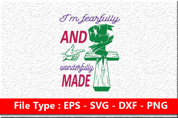 Christian Jesus Design, I'm Fearful Graphics & Crafts