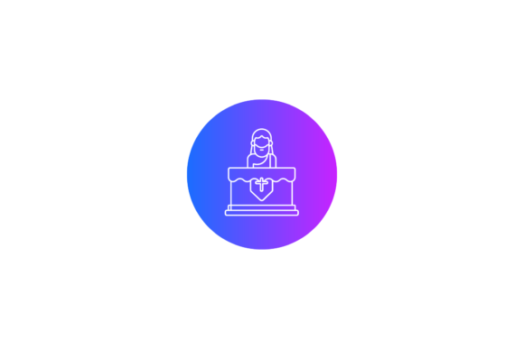 Easter Icon Jesus Altar Circle Gradient: Graphics & Icons Review